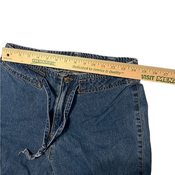 Vintage Americana Blues Wide Leg Drawstring Jeans - Picture 6 of 9